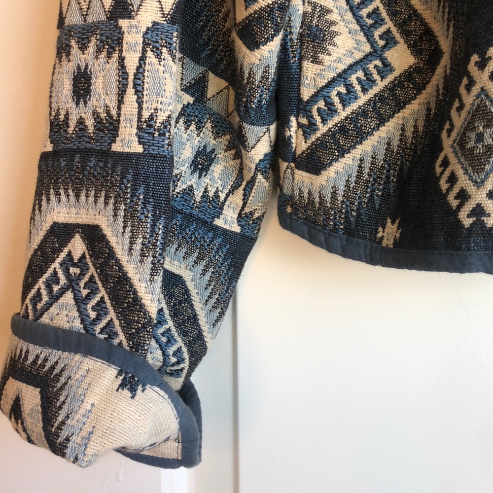 Flashback Tribal Print Cropped Jacket M - image 5